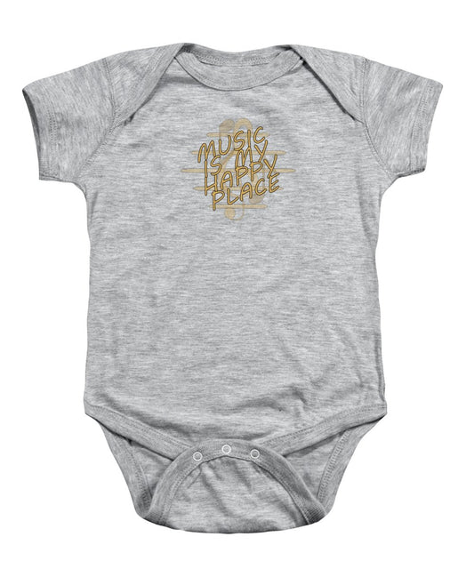 Music Is My Happy Place 2 - Baby Onesie Designs By CRF