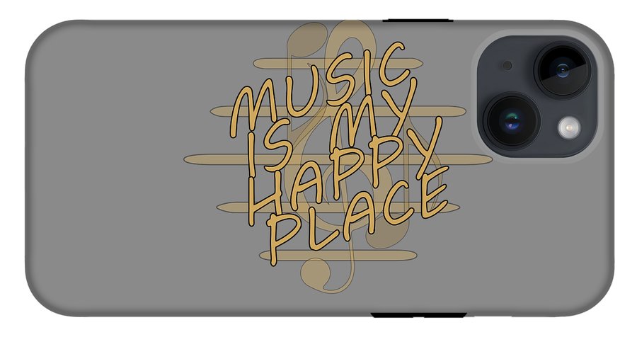 Music Is My Happy Place - Phone Case Designs By CRF