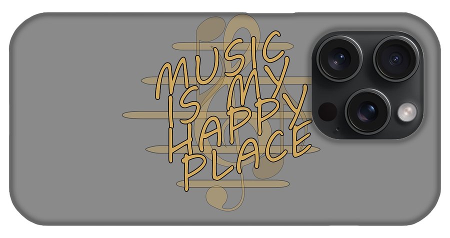 Music Is My Happy Place - Phone Case Designs By CRF