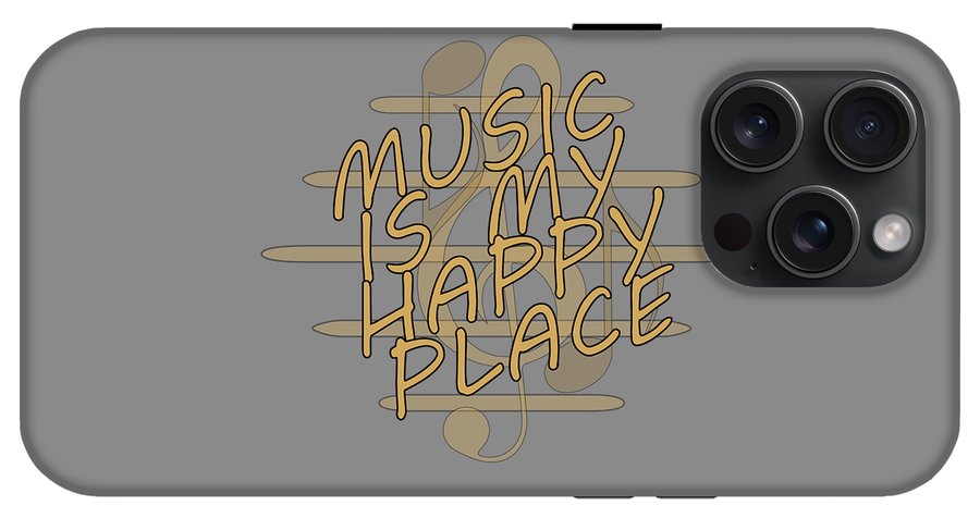 Music Is My Happy Place - Phone Case Designs By CRF