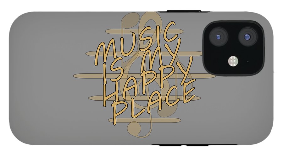 Music Is My Happy Place - Phone Case Designs By CRF