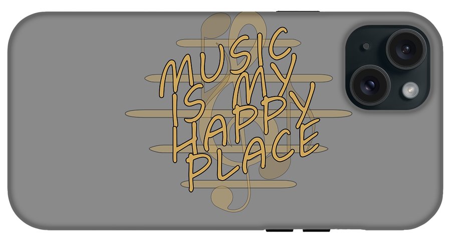 Music Is My Happy Place - Phone Case Designs By CRF