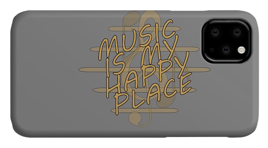 Music Is My Happy Place - Phone Case Designs By CRF