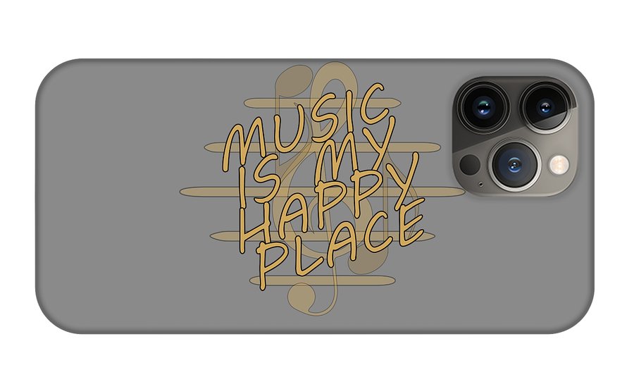 Music Is My Happy Place - Phone Case Designs By CRF