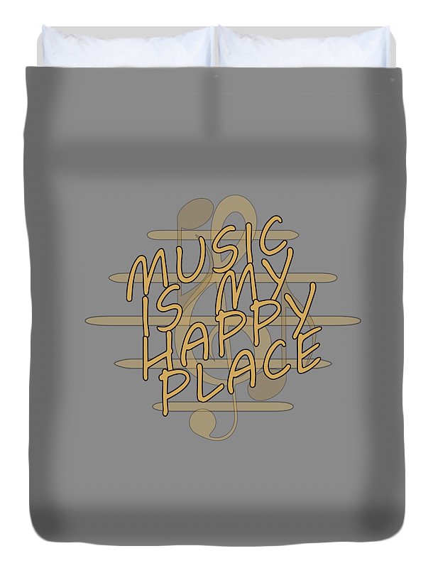 Music Is My Happy Place 2 - Duvet Cover Designs By CRF