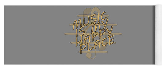 Music Is My Happy Place 2 - Yoga Mat Designs By CRF