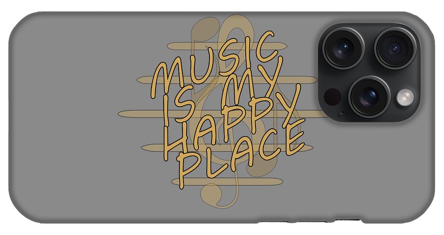 Music Is My Happy Place - Phone Case Designs By CRF