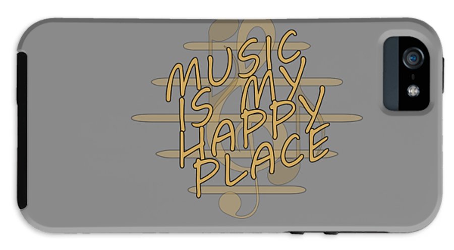 Music Is My Happy Place - Phone Case Designs By CRF