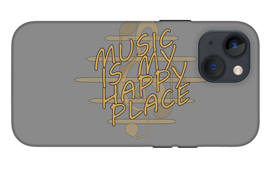 Music Is My Happy Place - Phone Case Designs By CRF