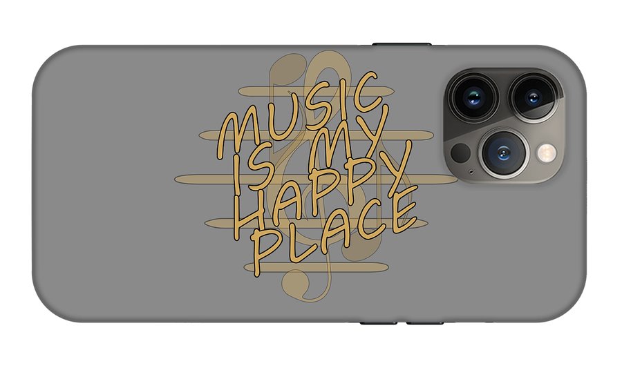 Music Is My Happy Place - Phone Case Designs By CRF