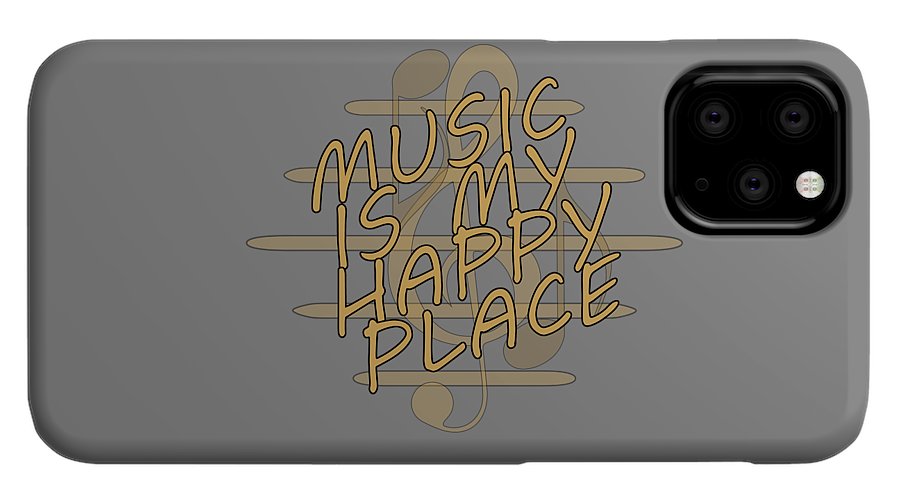 Music Is My Happy Place - Phone Case Designs By CRF