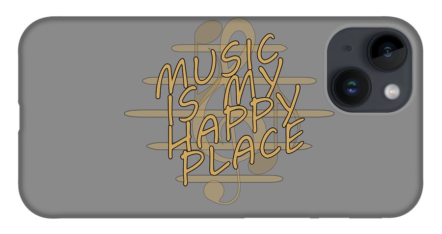 Music Is My Happy Place - Phone Case Designs By CRF