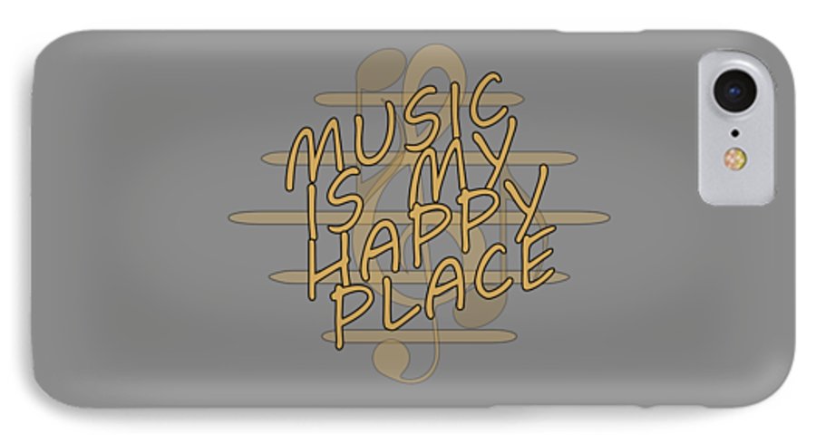 Music Is My Happy Place - Phone Case Designs By CRF