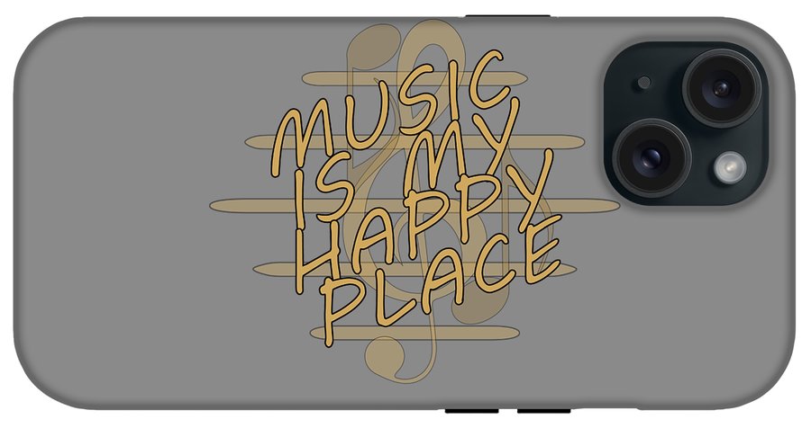 Music Is My Happy Place - Phone Case Designs By CRF