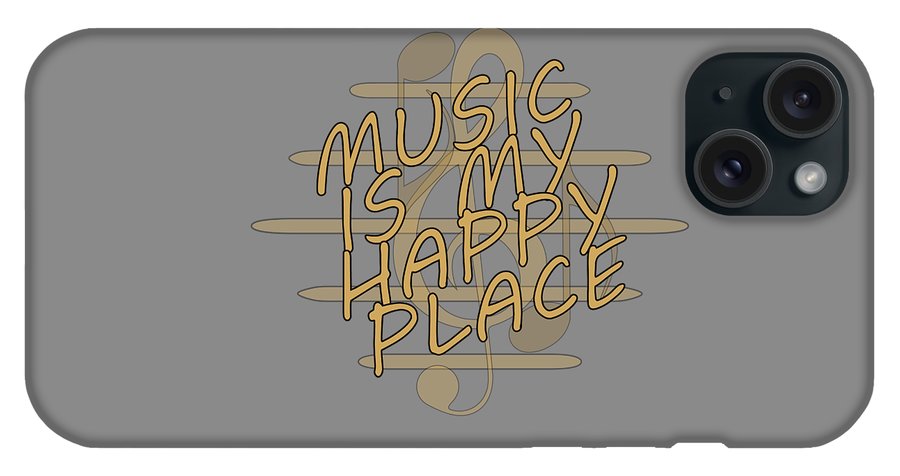 Music Is My Happy Place - Phone Case Designs By CRF