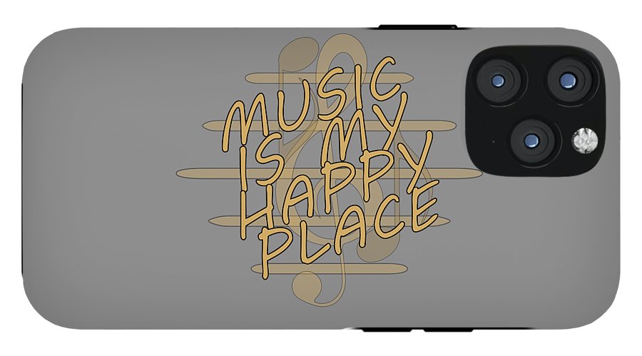 Music Is My Happy Place - Phone Case Designs By CRF