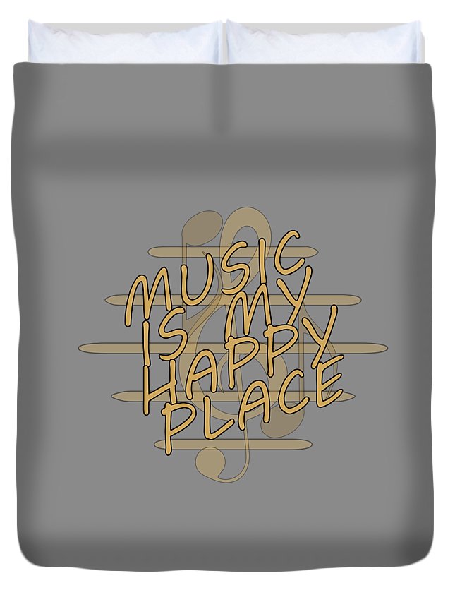 Music Is My Happy Place 2 - Duvet Cover Designs By CRF