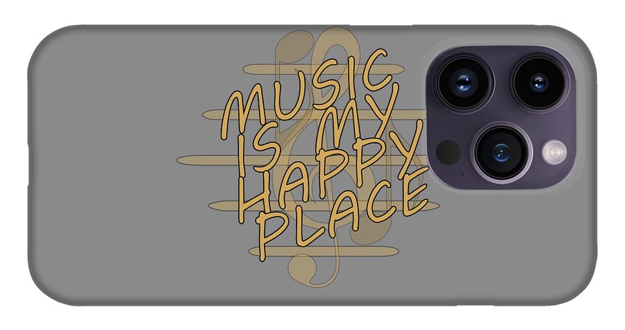 Music Is My Happy Place - Phone Case Designs By CRF