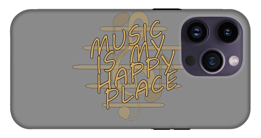 Music Is My Happy Place - Phone Case Designs By CRF