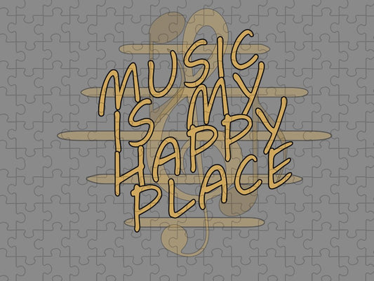 Music Is My Happy Place 2 - Puzzle Designs By CRF